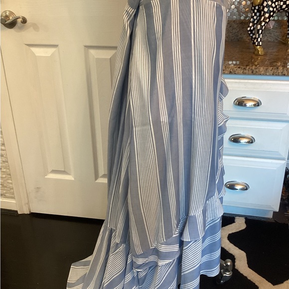 TORRID BLUE STRIPED SKIRT - Picture 3 of 9